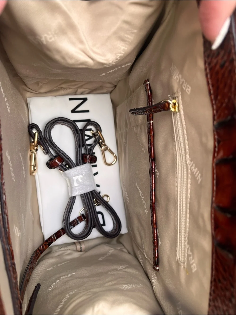 NWT Small Caroline in PECAN PALAWAN Melbourne Satchel